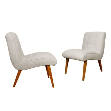 Pareja de sillas bajas Vostra por Walter Knoll
