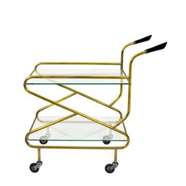Carrito de latón de los años 50