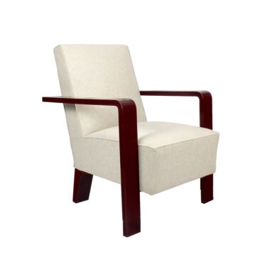 Sillón Art Decó cubista - Bélgica 1930
