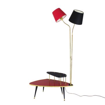 Mesa-lámpara de pie - Francia 1960