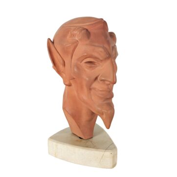 Cabeza de fauno Art Decó - Francia 1930