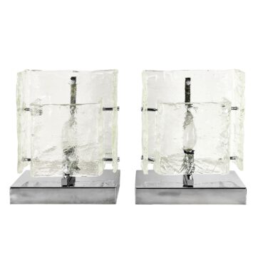 Pair of table lamps by Zuccheri for Venini - 1970