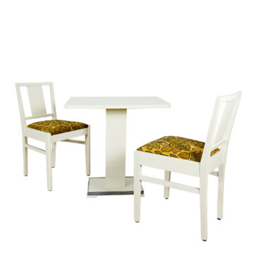 Mesa y sillas Art Decó de De Coene Frères - Bélgica 1935