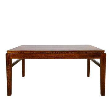 Mesa de centro en wengé y palisandro - Bélgica 1960