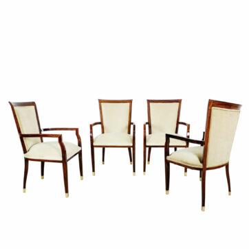 Set de cuatro sillones Art decó de mesa o despacho - Francia 1930