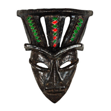 mask wall light linès art deco